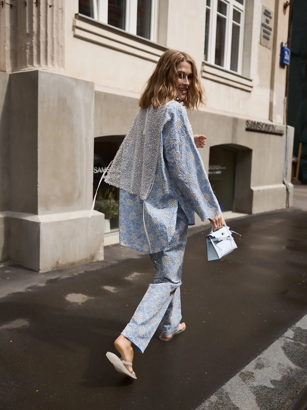casual early fall outfits comfy 2026 Matching Blue Sets Create Relaxed Sophistication