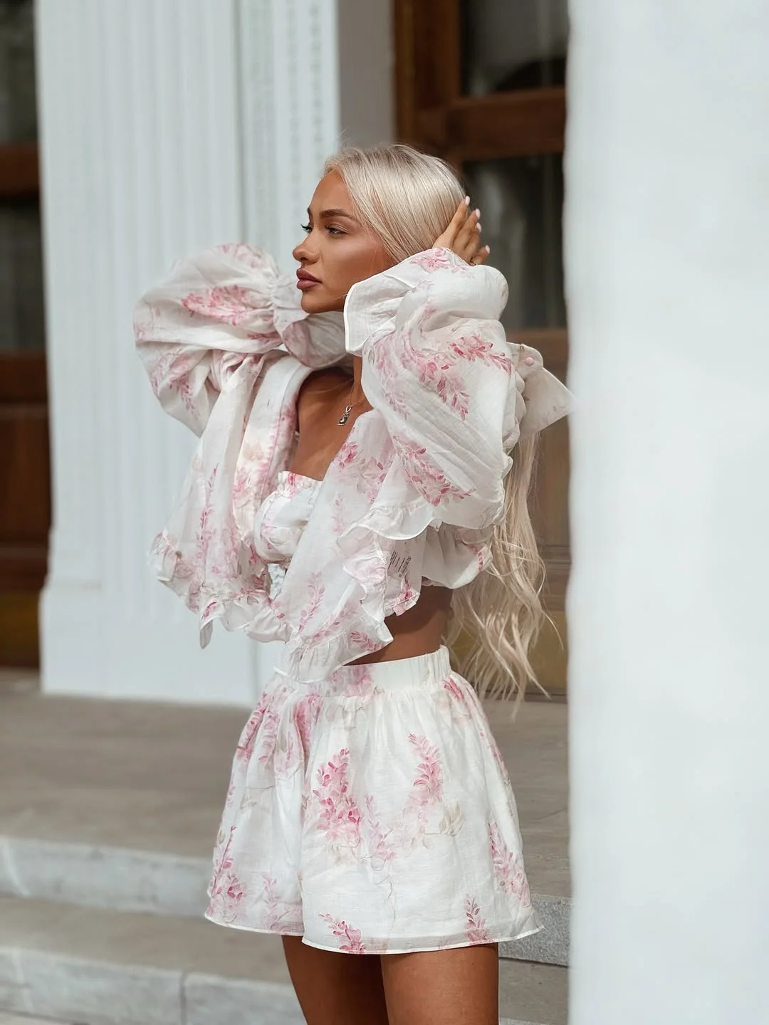 chic early summer outfits 2026 Soft Florals With a Modern Romantic Mood