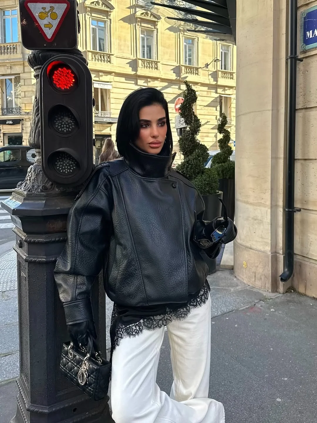 chic fall outfits with jacket 2026 Statement Black Leather for City Evenings