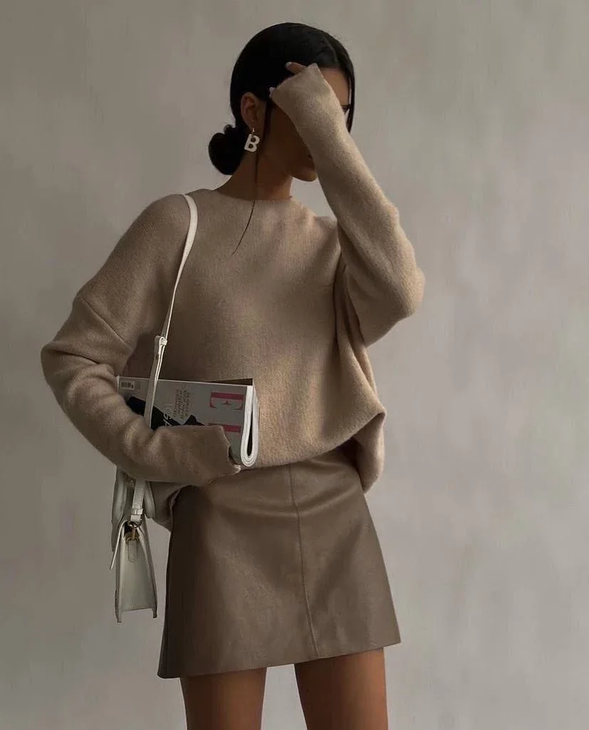 chic fall smart casual office outfits women 2026 Soft Neutrals for Relaxed Office Elegance