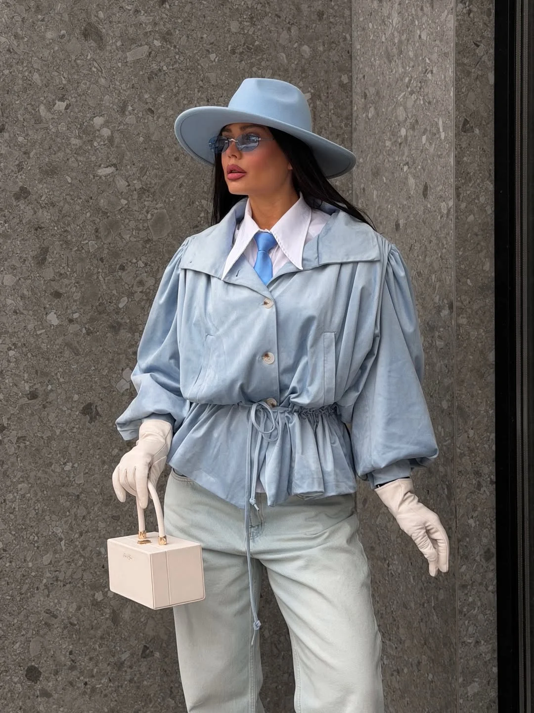 chic new trends: fall fashion 2026 Modern Business Casual in Ice Blue