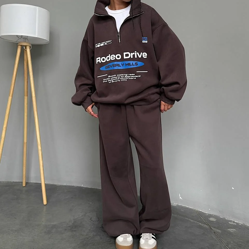 comfortable cozy chic fall outfits for 2026 The Elevated Chocolate Lounge Set