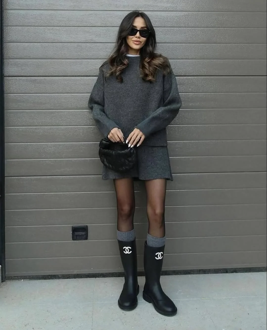 comfortable cozy chic fall outfits for 2026 Cozy Knit Layers with Rainy Day Appeal