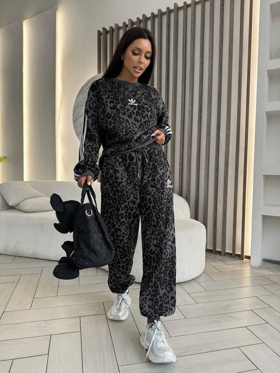 comfortable cozy chic fall outfits for 2026 Leopard Athleisure with a Fashion-Forward Twist