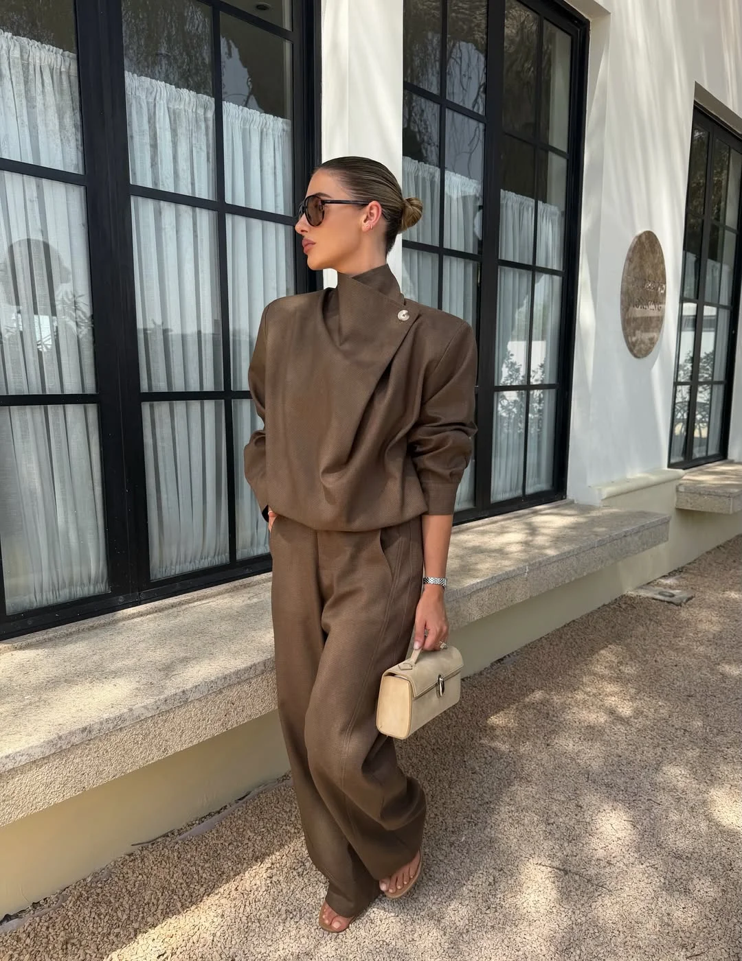 comfy fall outfits for office 2026 Chocolate Monochrome That Feels Relaxed Yet Refined