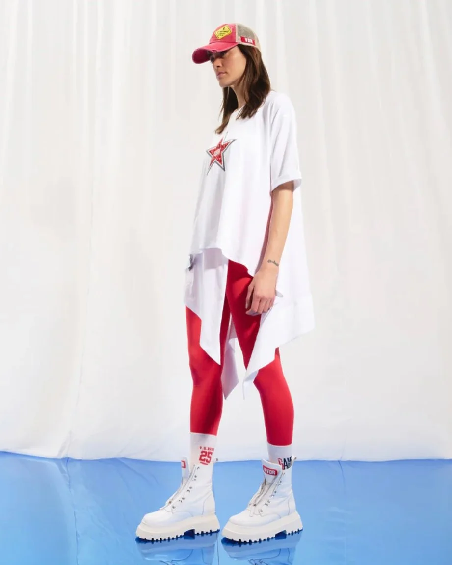 cute fall outfits with boots and leggings 2026 Sporty Statement Layers With Bright Leggings