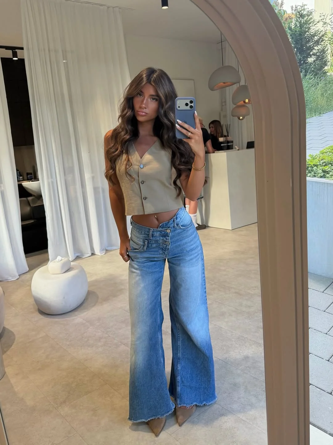 cute july outfits ideas 2026 Relaxed Wide Leg Denim with Modern Minimalism