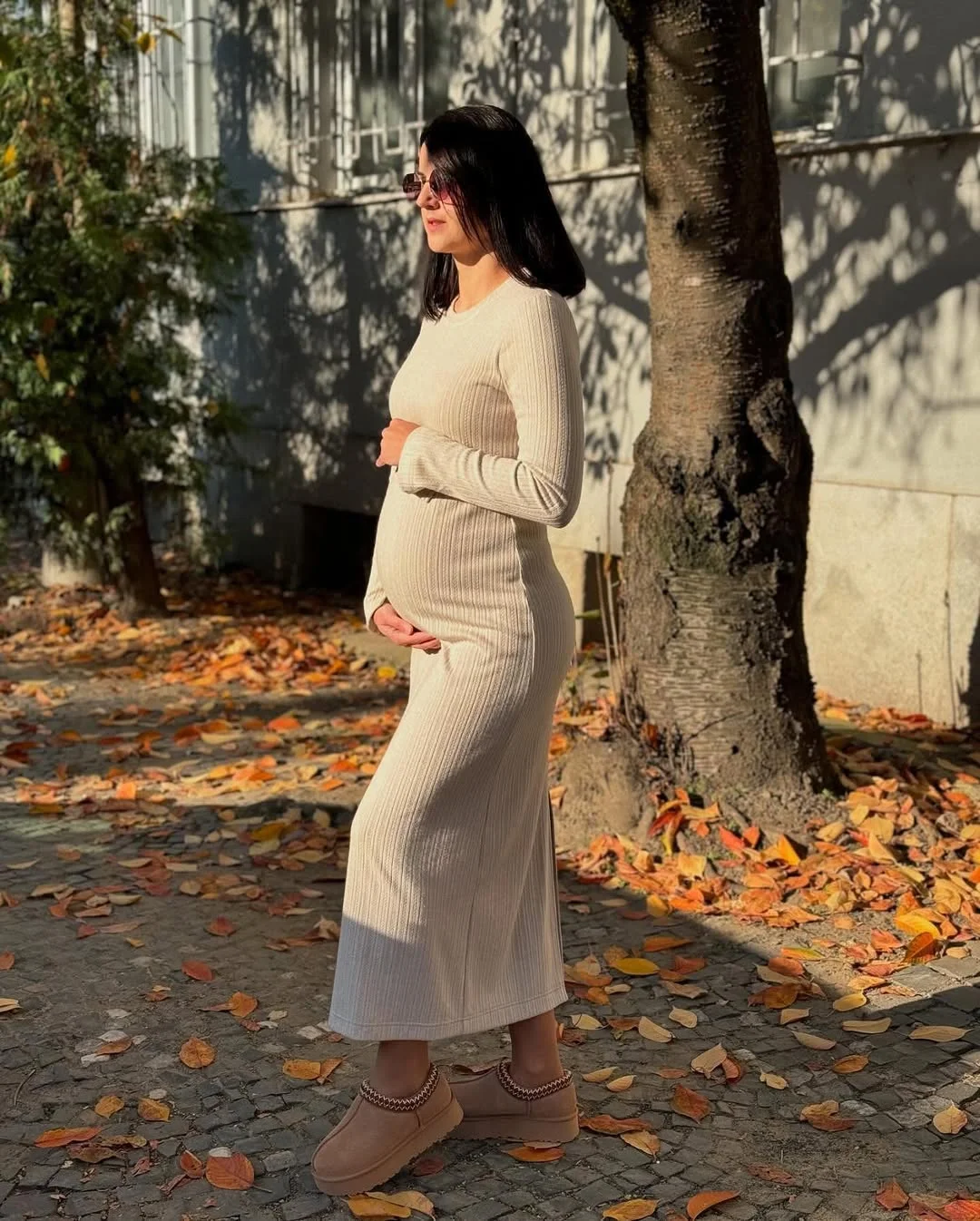 cute pregnancy outfits fall 2026 Minimalist Ribbed Knits That Celebrate the Bump