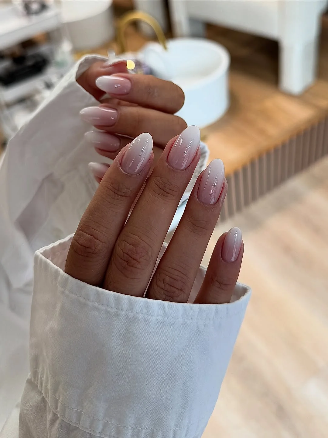 cute summer oval nails 2026 Milky Pink Oval Nails for an Effortless Summer Glow