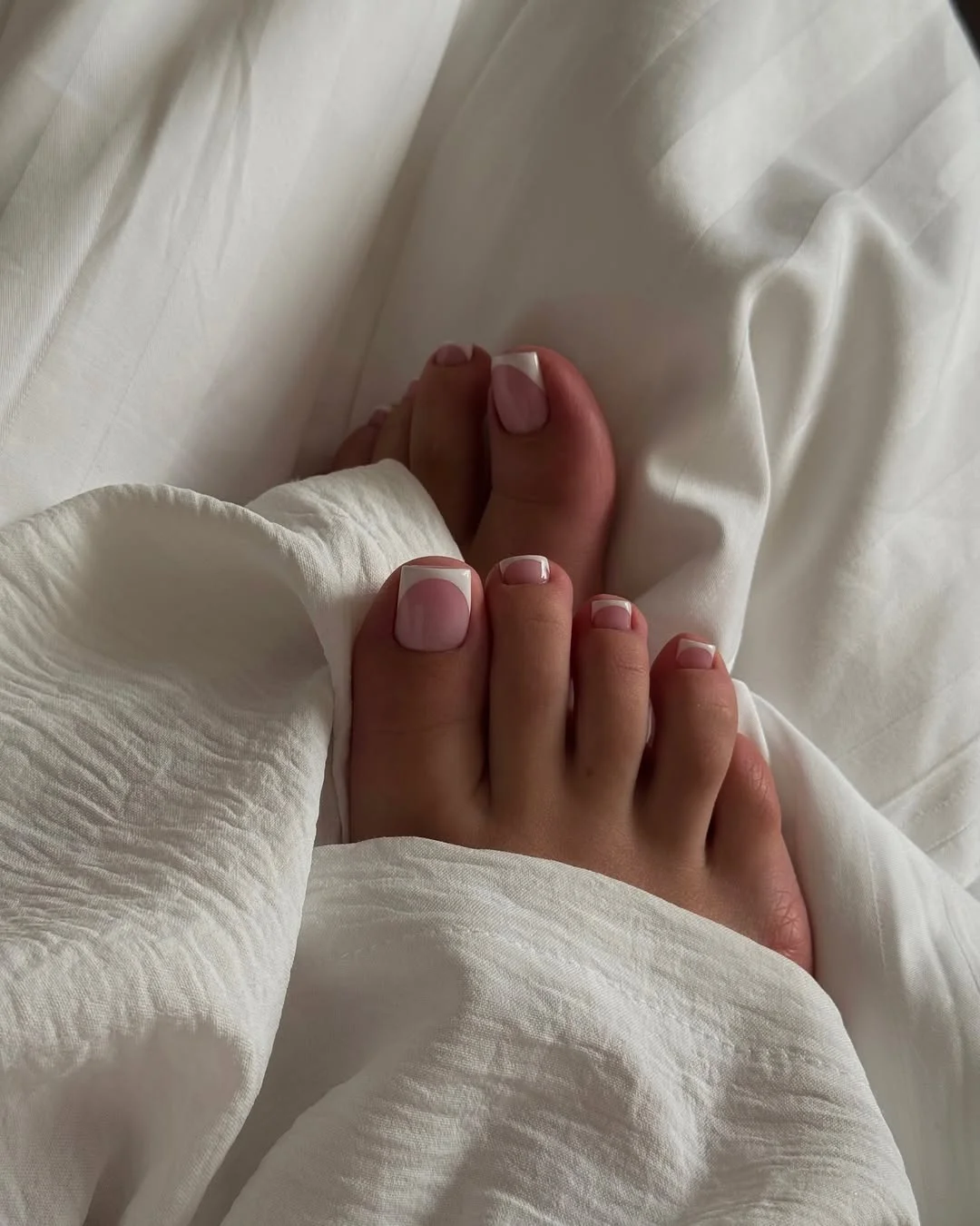 cute summer white french toes 2026 Fresh White French for Slow Summer Mornings
