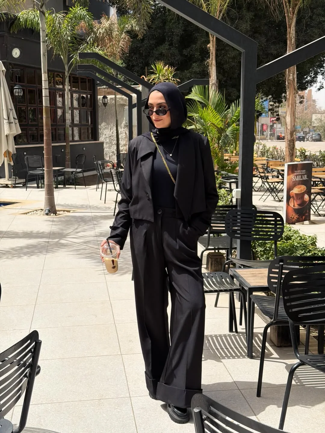 elegant fall fitted blazer outfit 2026 Monochrome Black Tailoring With Effortless Confidence