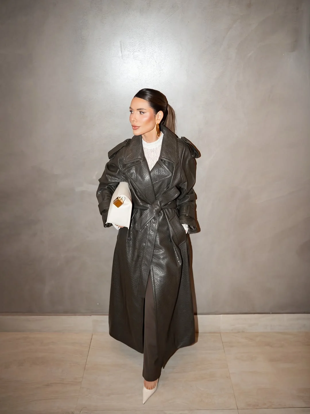 fall fashion trends for women 2026 Elevated Leather Defines Evening Elegance