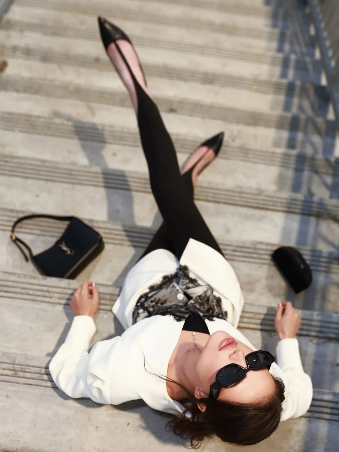 fall fashion trends for women 2026 Classic Black and White Gets a Romantic Update