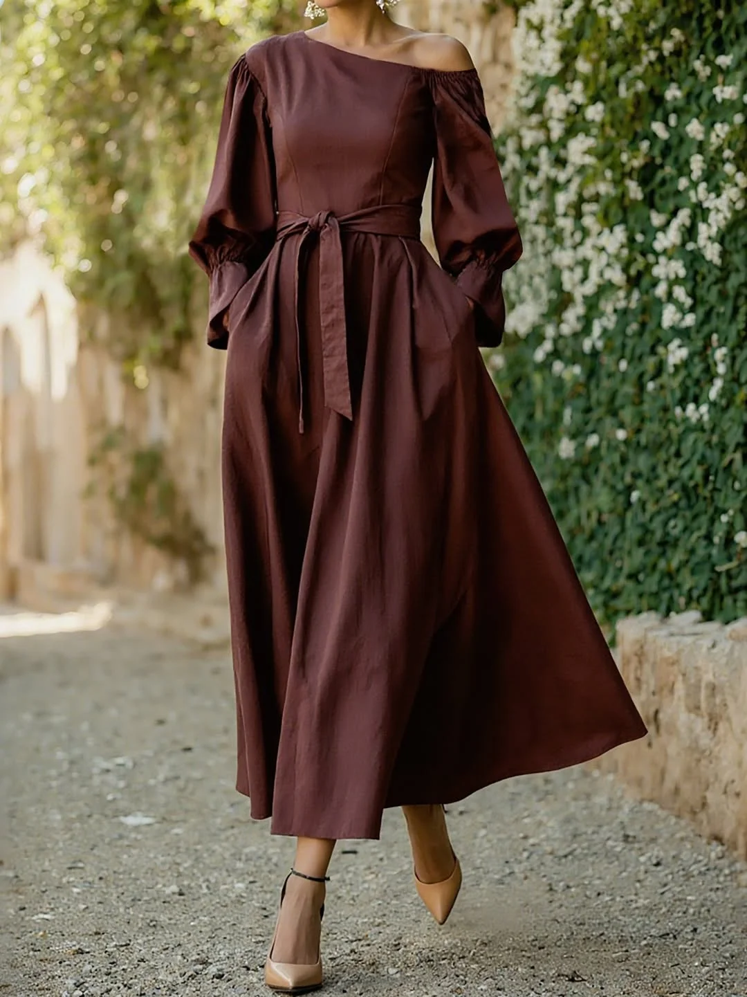 fall festival outfits dress to impress 2026 Chocolate Brown Dresses with Effortless Movement