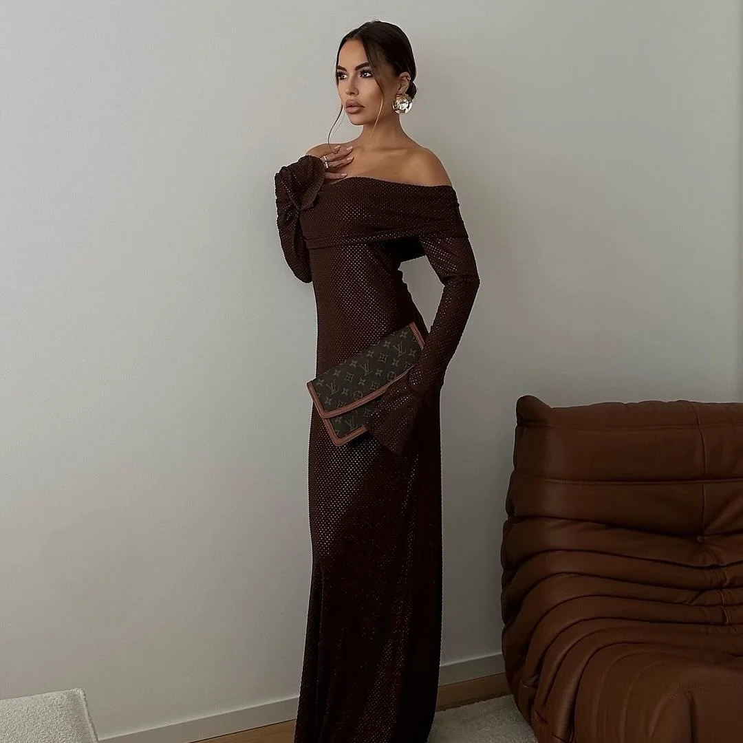 fall festival outfits dress to impress 2026 Elegant Off Shoulder Evening Style