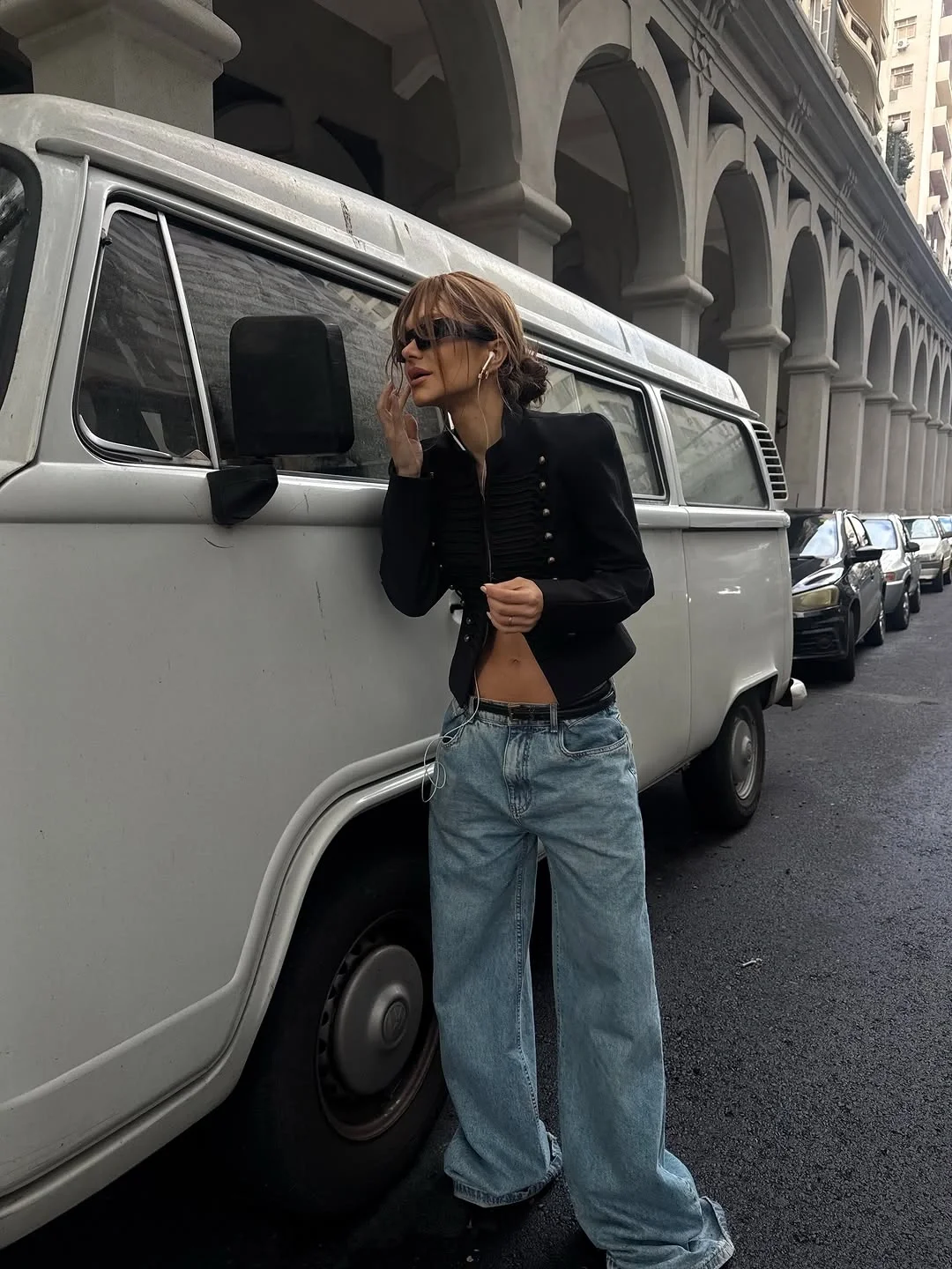 fall streatwear fashion 2026 Sharp Military Details With Relaxed Denim Energy