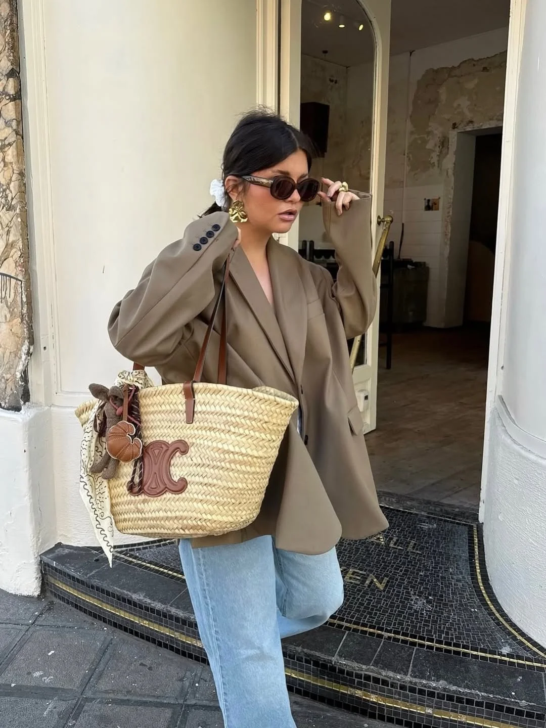 fall travel outfits with sneakers 2026 Oversized Blazers and Denim for European Weekends
