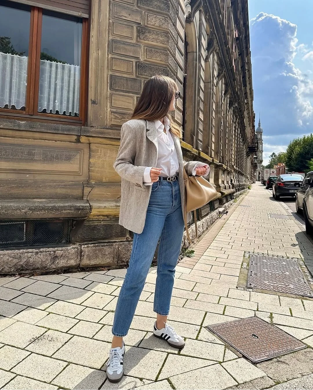 fall travel outfits with sneakers 2026 European Denim and Blazer Classics