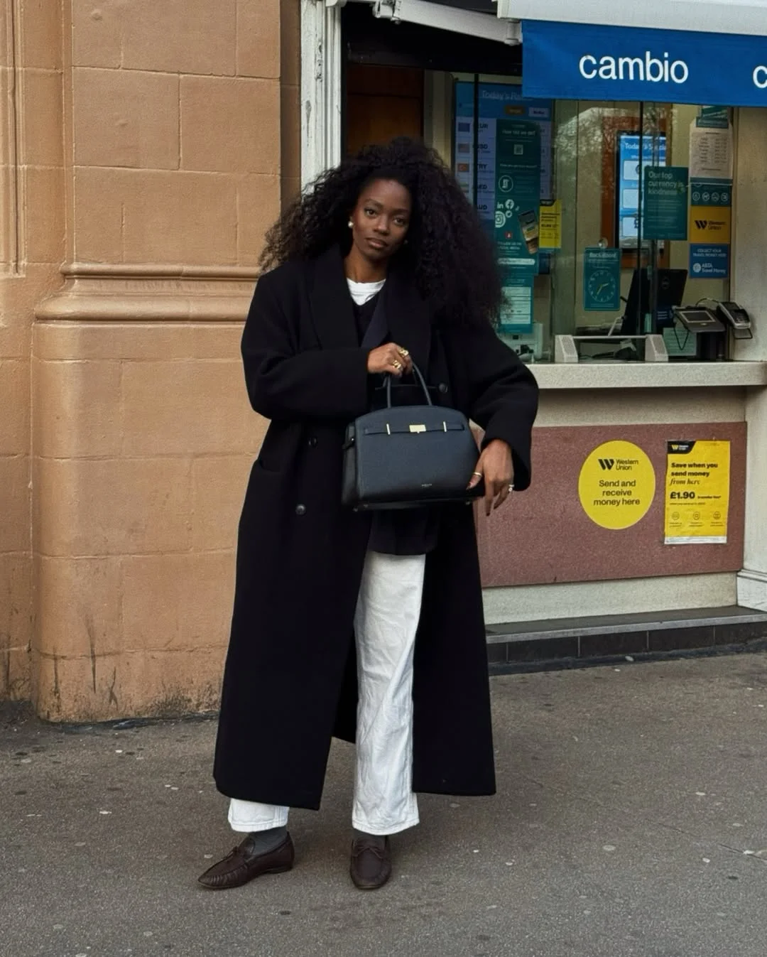 fashionable fall 2026 outfits for black women Long Coat Styling with Timeless Contrast
