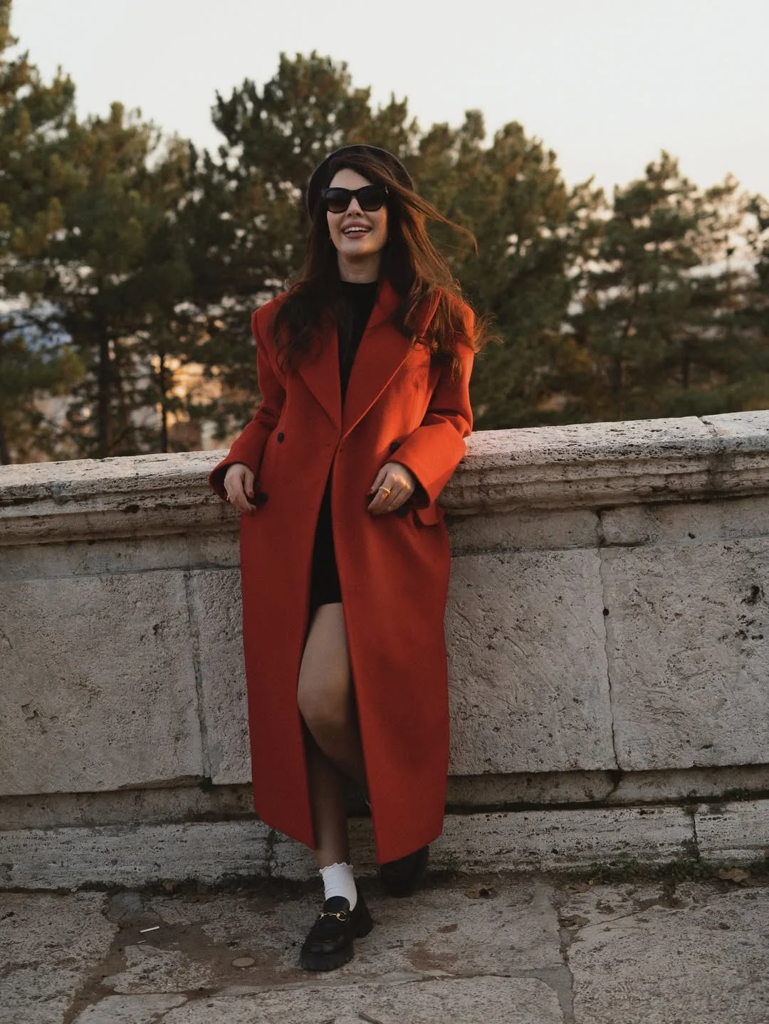 fashionable fall outfits with coat 2026 The Red Statement Coat That Changes Everything