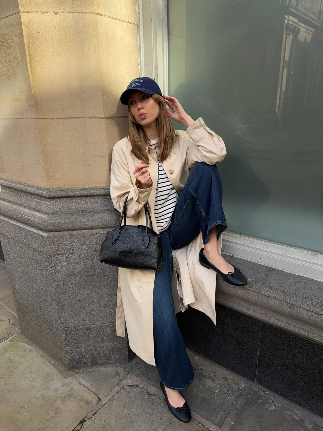 fashionable fall outfits with coat 2026 Relaxed Trench and Denim Combination