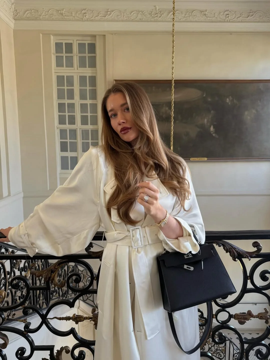 fashionable fall outfits with coat 2026 Soft White Trench Elegance