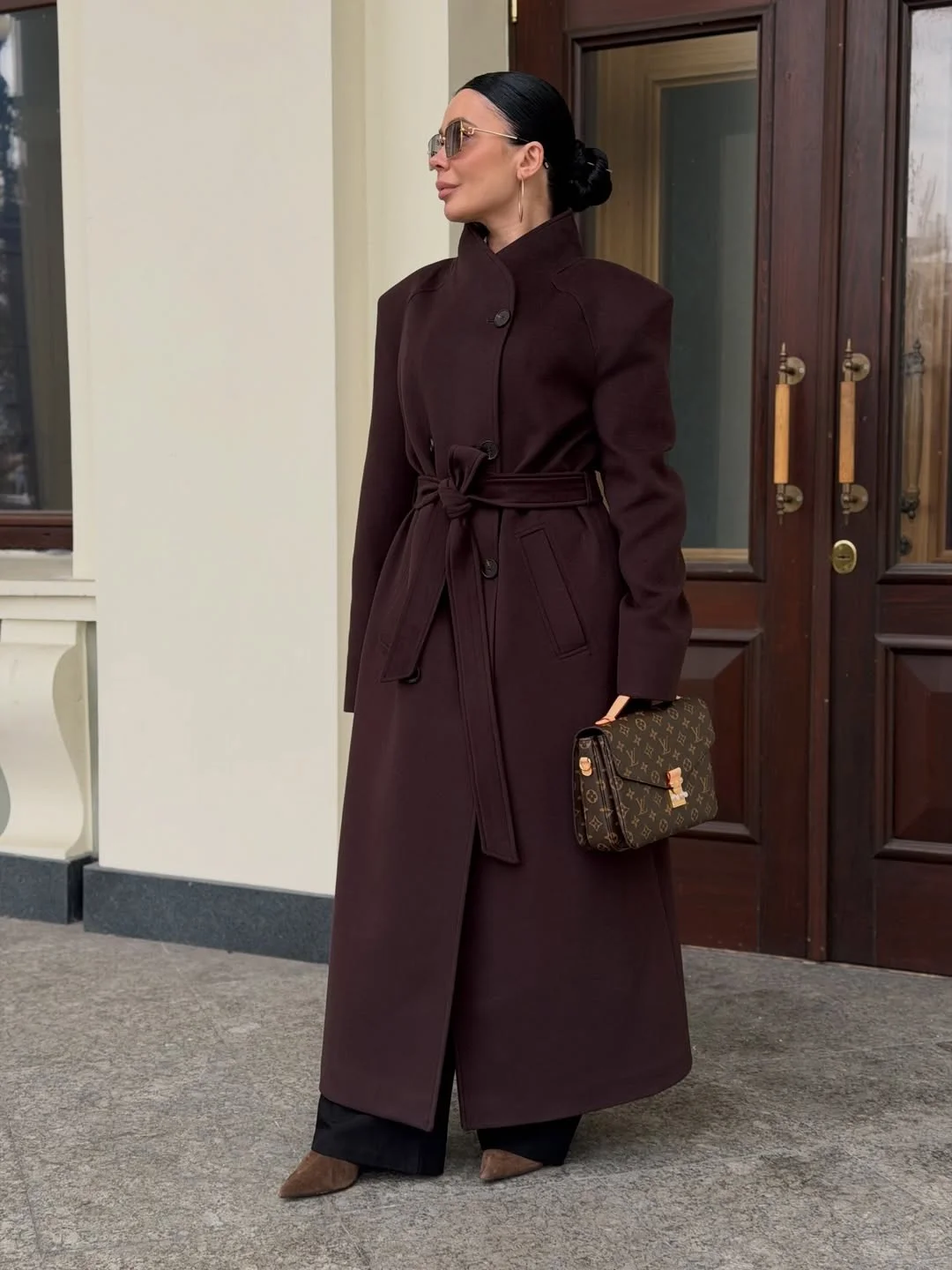 fashionable fall outfits with coat 2026 Chocolate Coat Sophistication