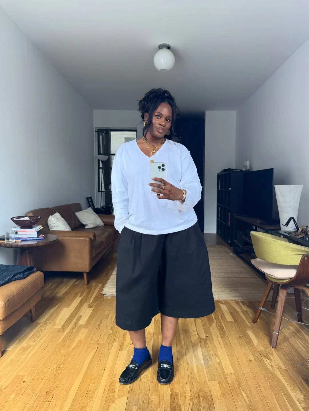 flattering fall outfits for plus size women 2026 Modern Volume with Culottes and Loafers