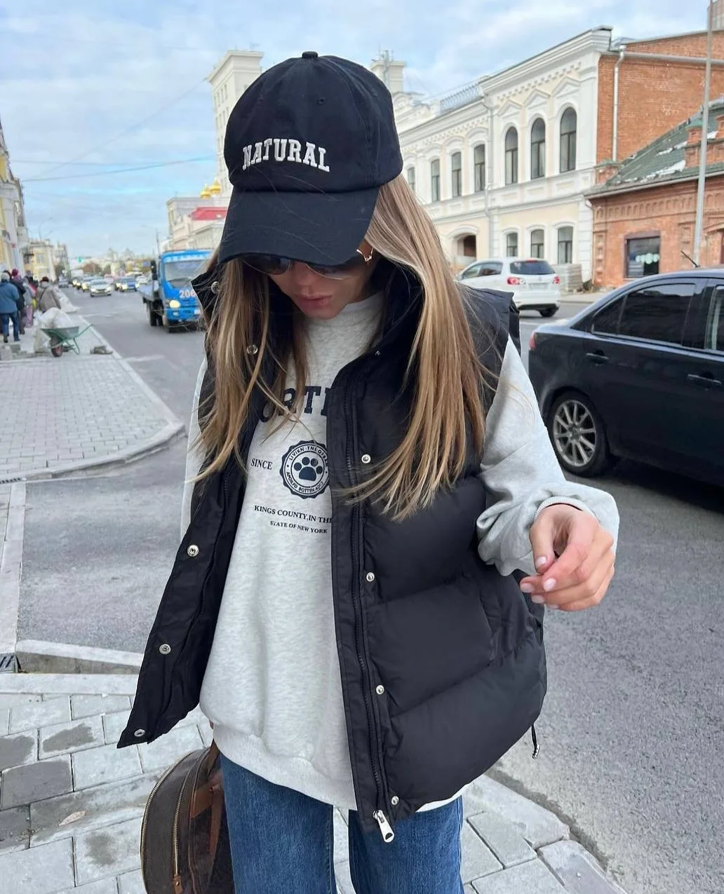 modern fall vest outfits for women 2026 Relaxed Streetwear Layers For Cool Fall Days