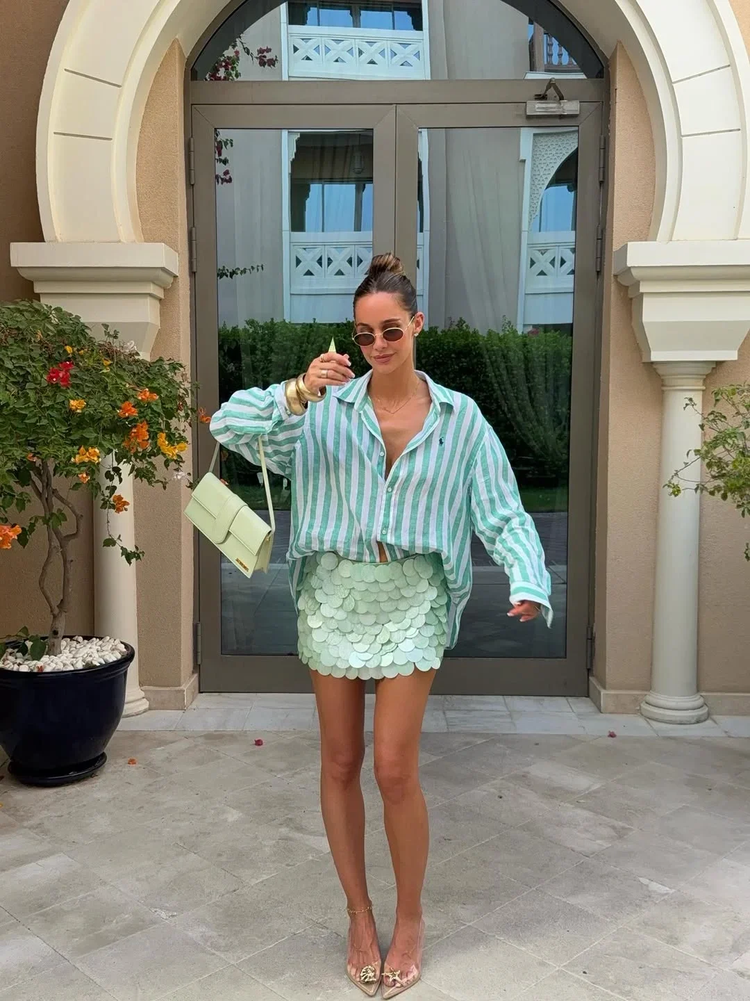 modest fall fashion outfits 2026 Fresh Mint Accents That Brighten Early Fall Days
