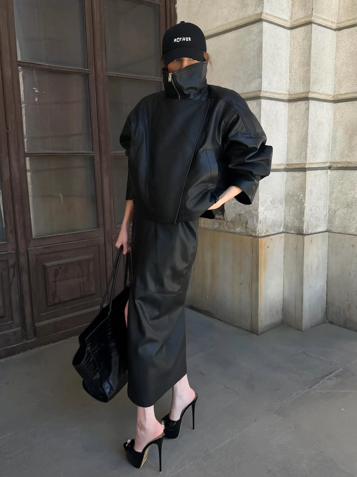 modest fall fashion outfits 2026 Modern Leather With a Bold Minimalist Twist