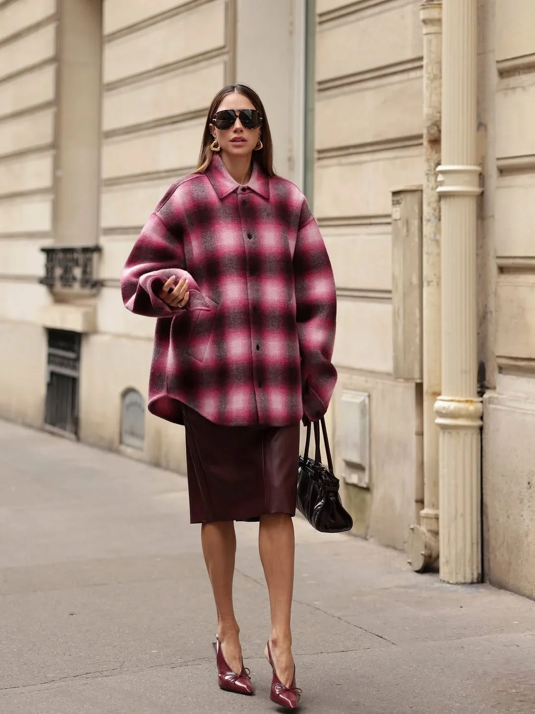 modest fall fashion outfits 2026 Oversized Plaid With Rich Autumn Colors