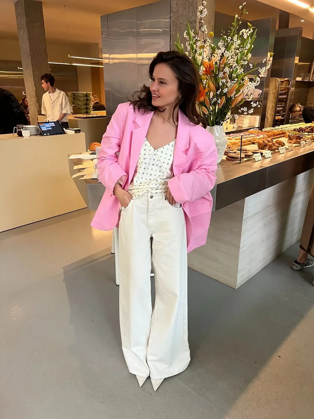 modest fall fashion outfits 2026 Fresh Pink Blazer For Transitional Fall Days
