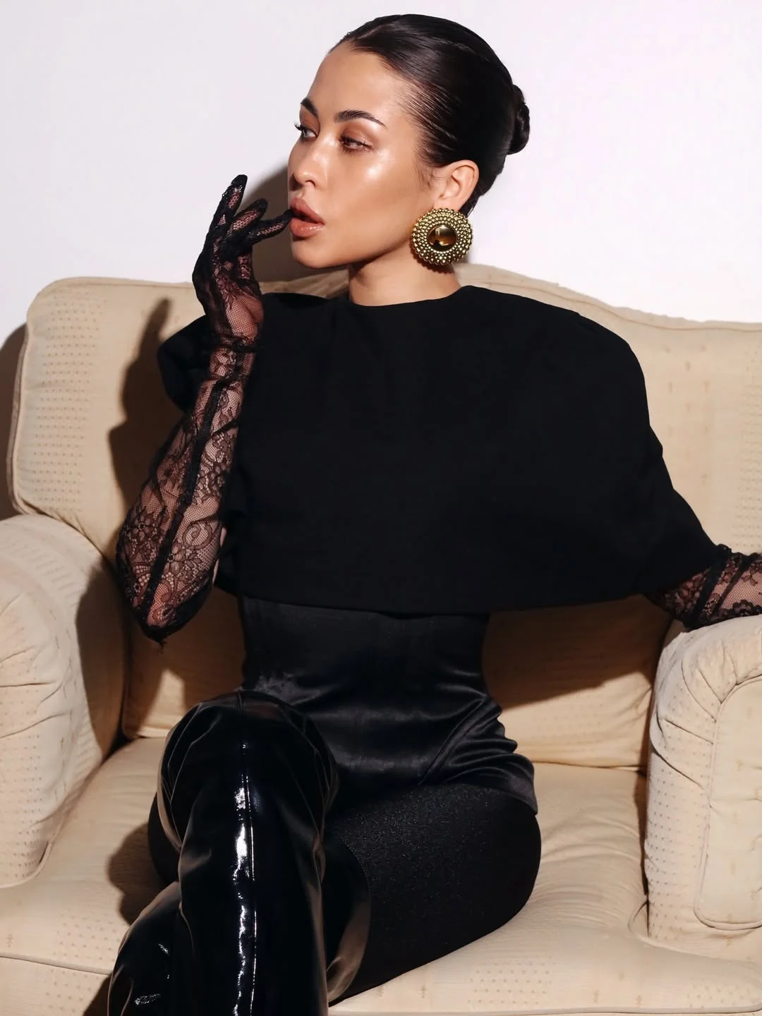 nightout fall outfits going out 2026 Elegant Black With Statement Details