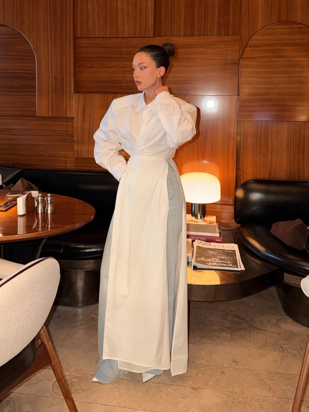 romantic dinner outfits date night fall 2026 Modern White Layers for City Evenings