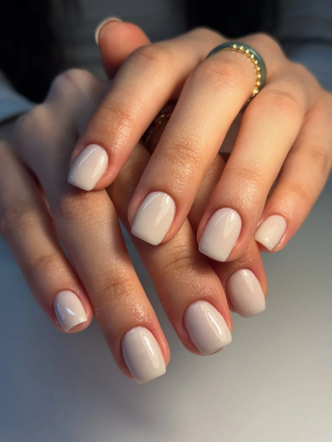 simple plain summer nails 2026 Soft Milky White for an Effortless Finish