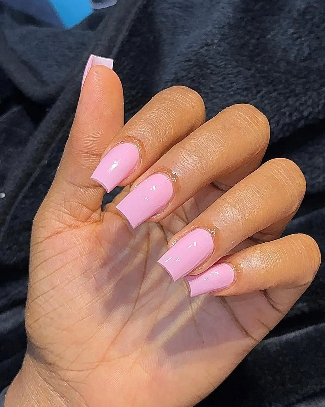 simple plain summer nails 2026 Baby Pink Acrylic with Classic Appeal