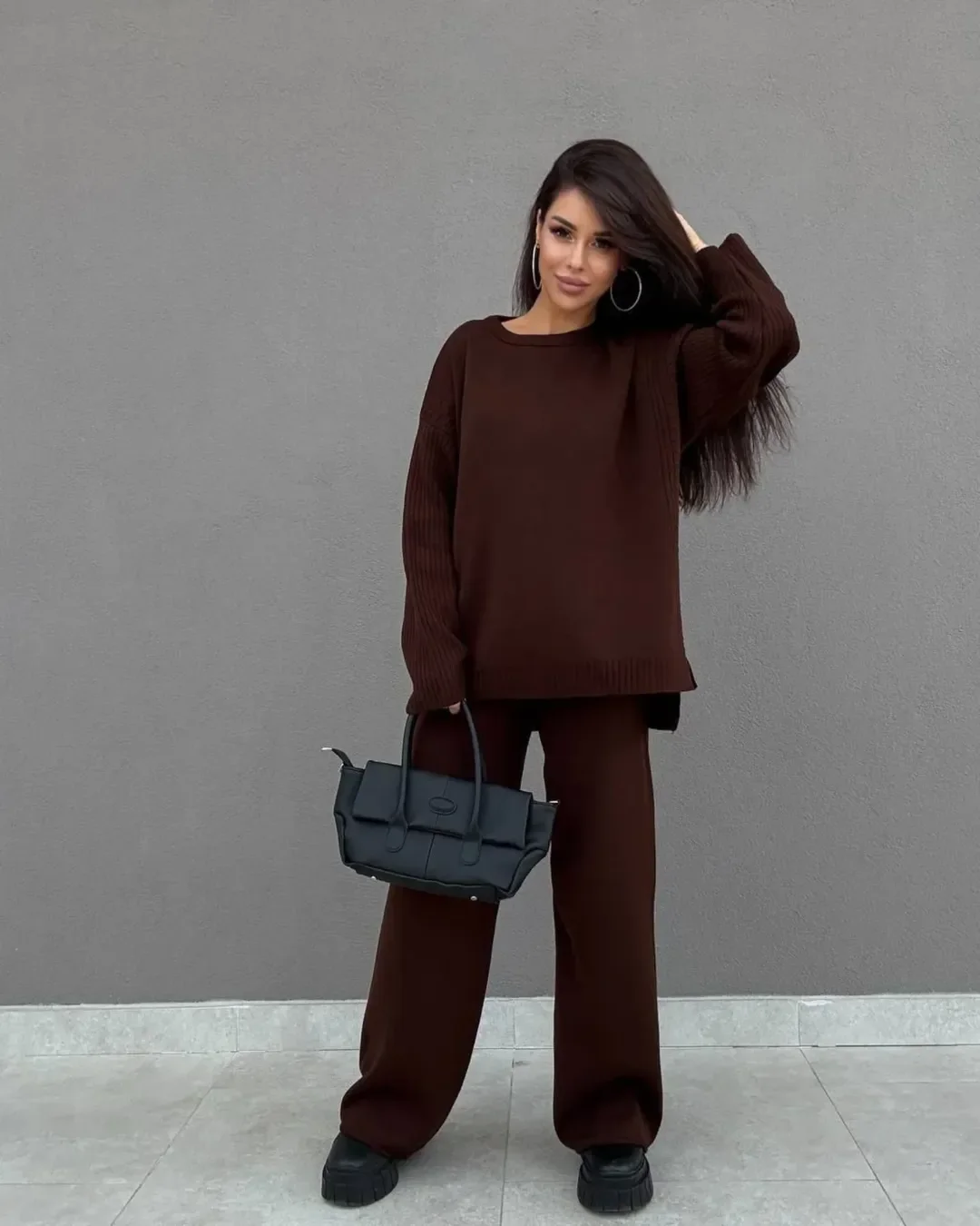 sophisticated chic fall outfits pants 2026 Rich Chocolate Tones That Define Fall Luxury