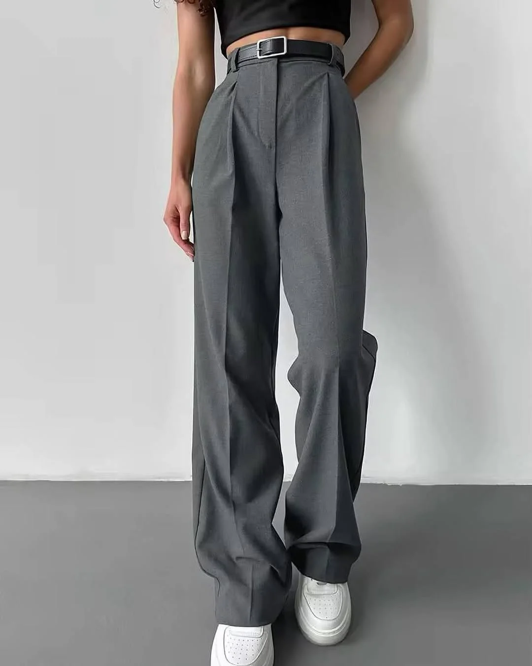 sophisticated chic fall outfits pants 2026 Tailored Gray Trousers for Everyday Polish