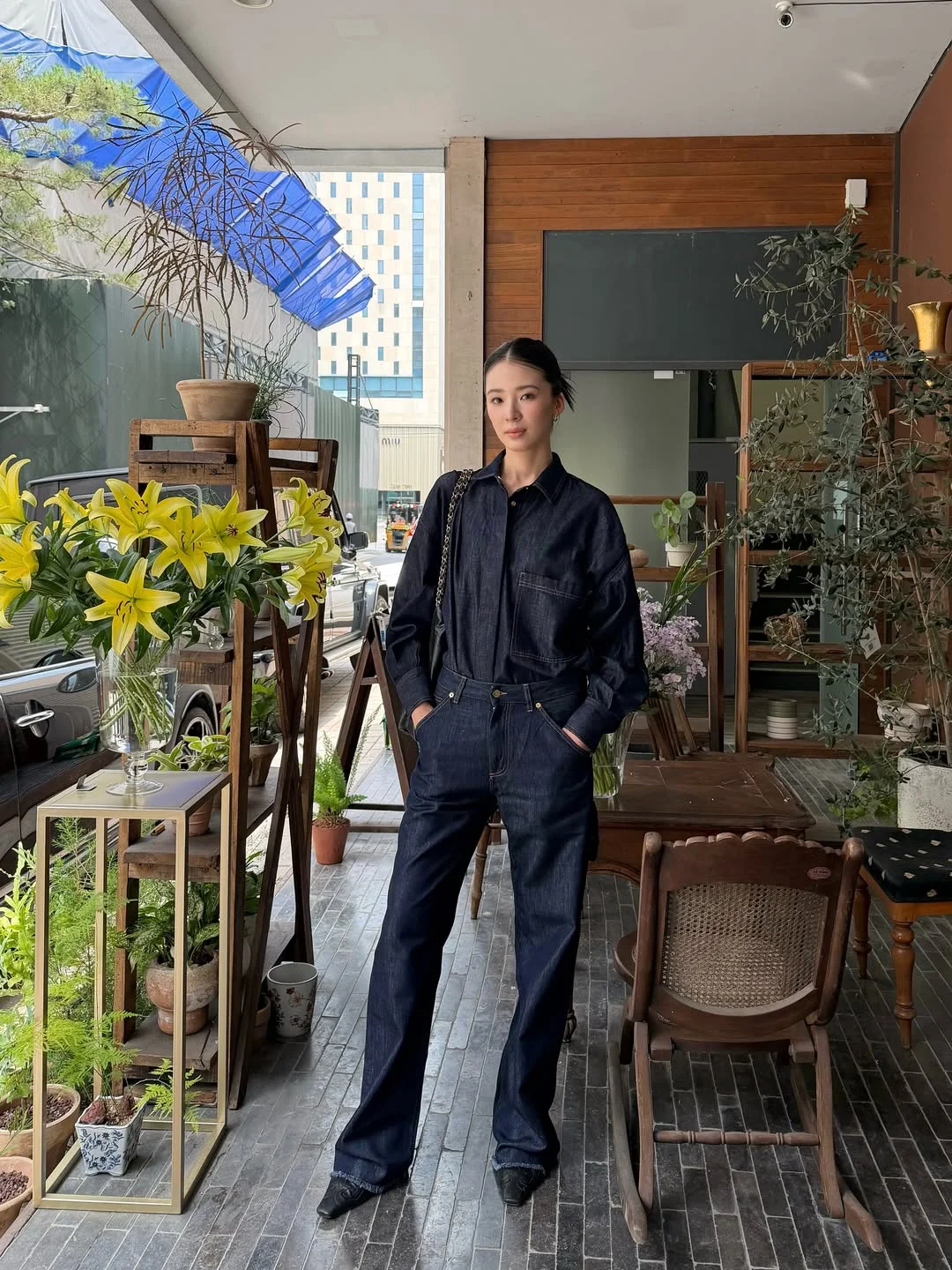 sophisticated elegant fall office outfits 2026 The New Denim Power Look