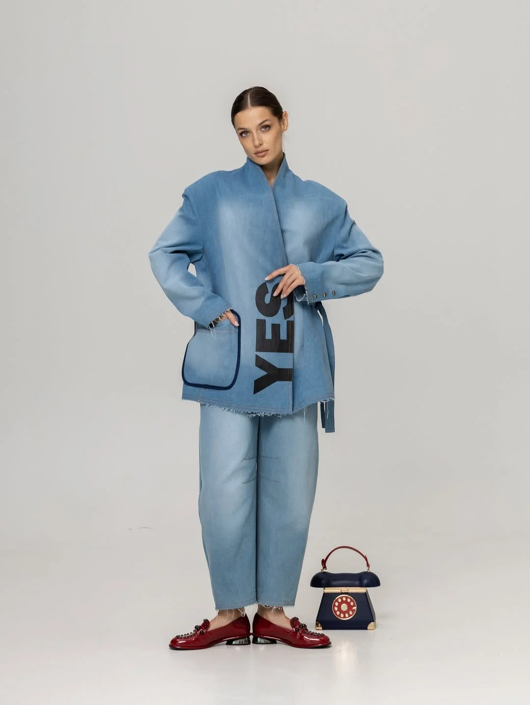 stylish fall all denim outfits for women 2026 Statement Light Wash Denim for Fashion Risk Takers