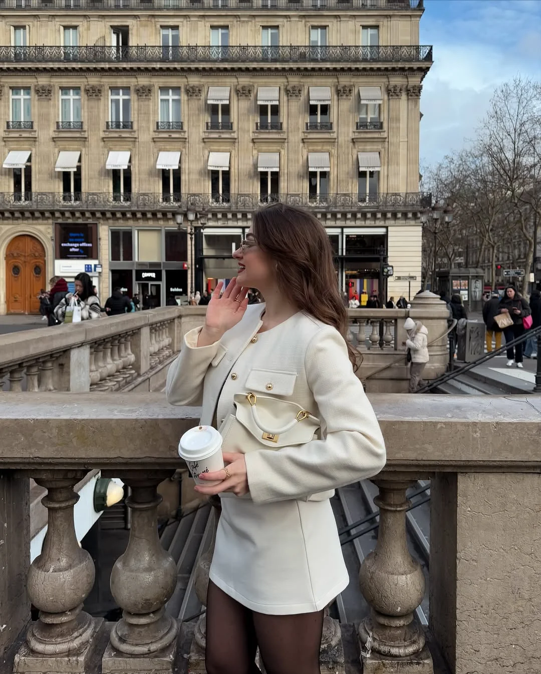 stylish fall travel wardrobe for women 2026 Soft Ivory Elegance In The City