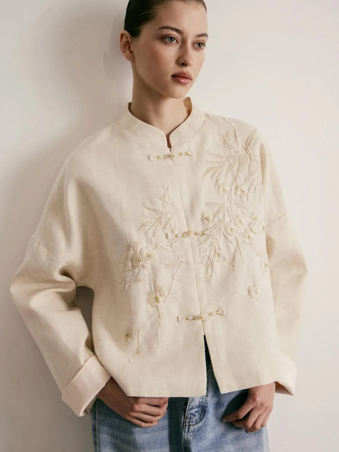 stylish fall work outfits 2026 Soft Embroidery and Quiet Confidence