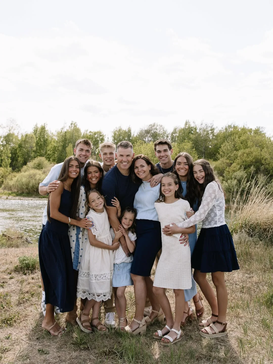timeless fall family picture outfits 2026 Navy and Cream Layers That Never Feel Dated