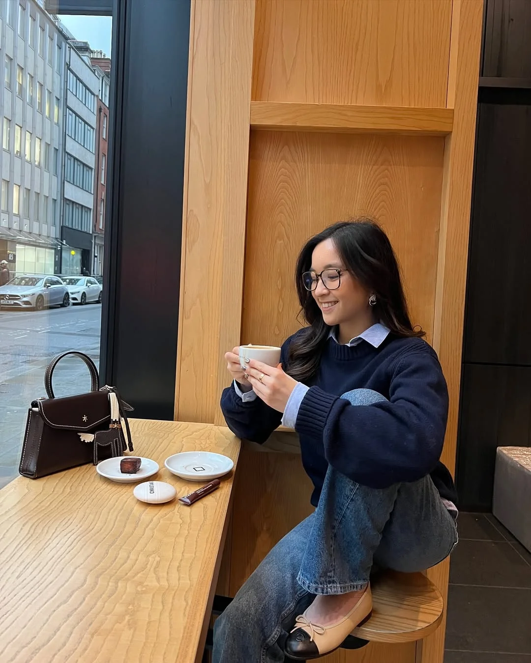 trendy back to school outfits 2026 Relaxed Denim and Sweater Combo for Everyday Comfort