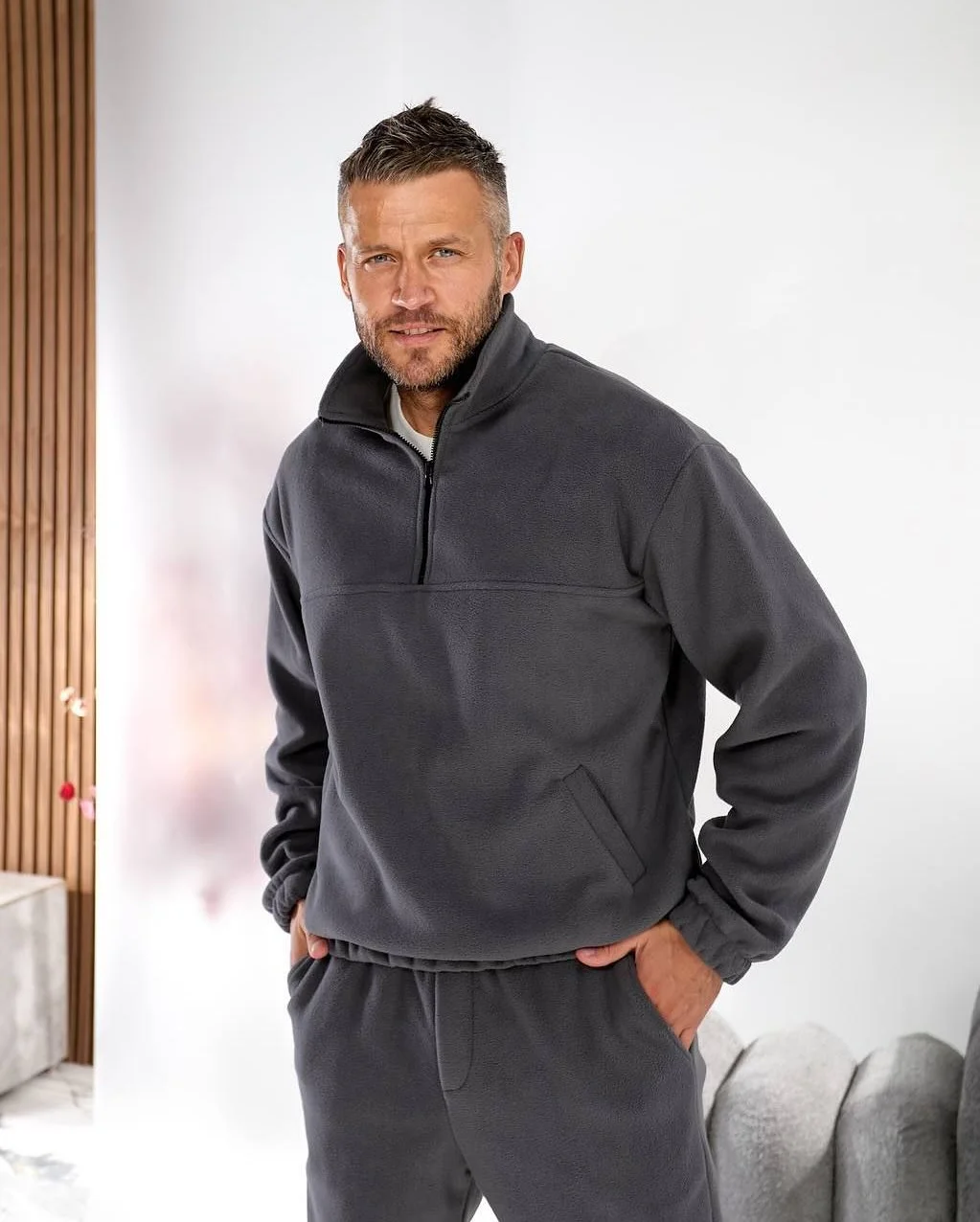stylish early fall outfits ideas 2026 Relaxed Fleece Sets for Cool Weekend Mornings
