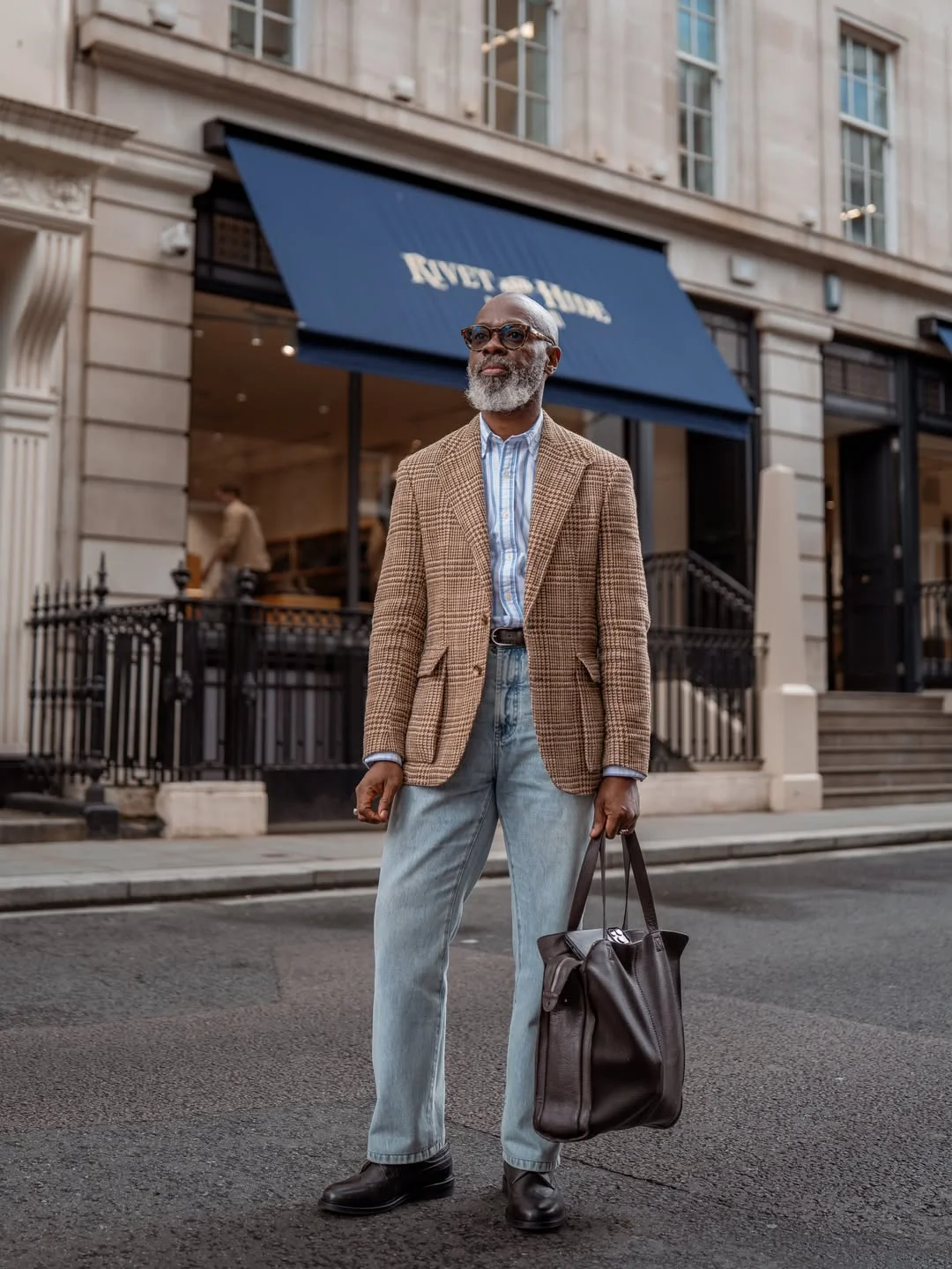 stylish early fall outfits ideas 2026 Tailored Blazers and Light Wash Denim