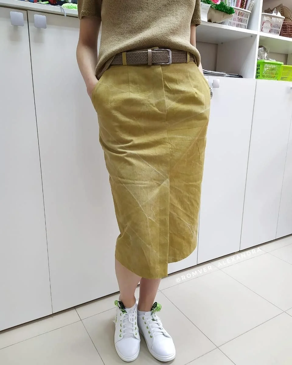 trendy fall skirt and sneakers outfits 2026 Earthy Linen Midi Skirts and Fresh White Sneakers