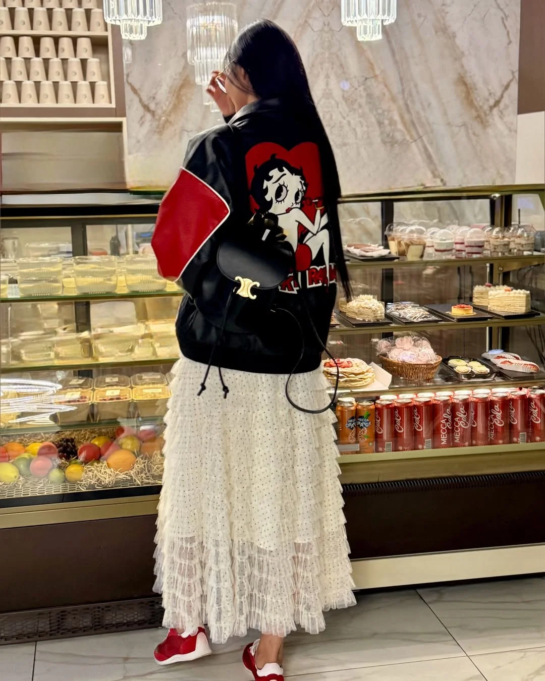 trendy fall skirt and sneakers outfits 2026 Romantic Layers Meet Street Style Energy