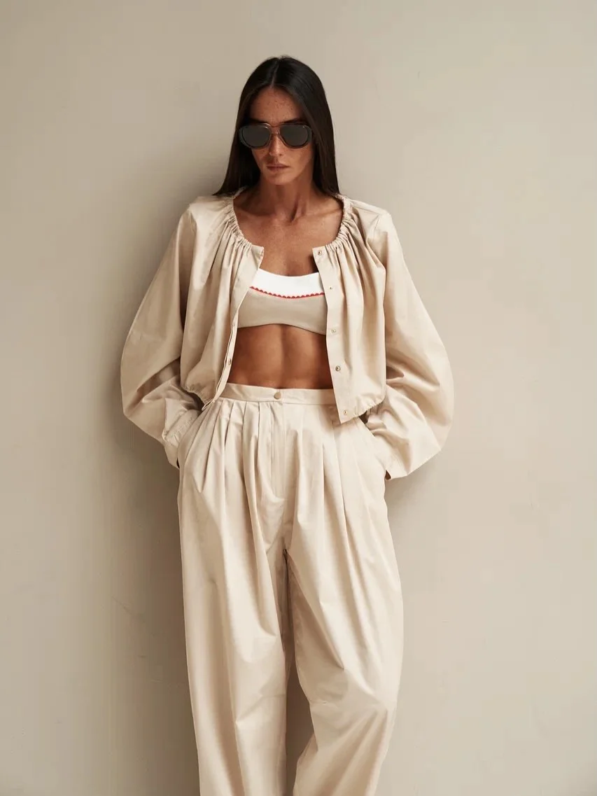 trendy summer to fall outfits 2026 Soft Neutrals That Feel Relaxed Yet Elevated